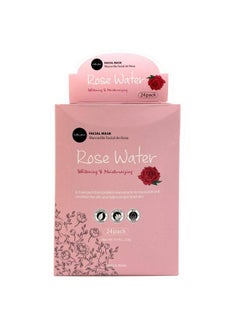 Celavi Facial Mask Set Korean Essence Sheet Masks (24Pcs Rose Water)  - Image 1