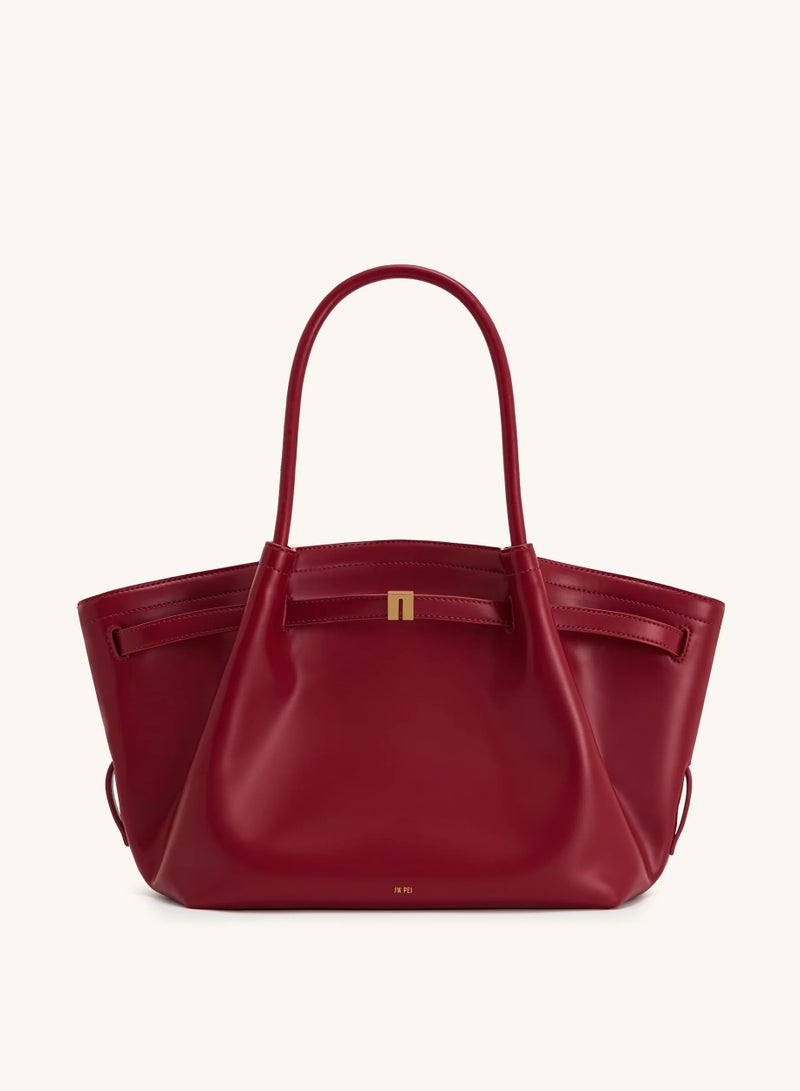 JW PEI Hana Medium Tote Bag - Claret - Image 3