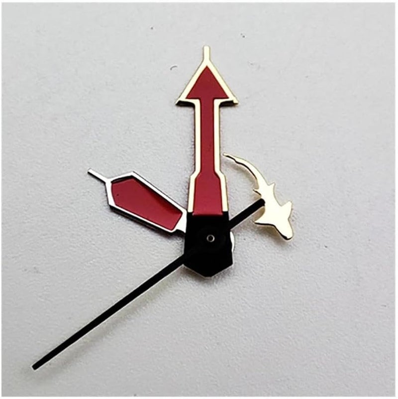 Red Small Goldfish Watch Hands Replacement For NH35 NH36 Watch Movements - Image 1