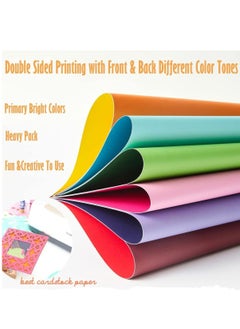 MARKQ 100 Sheets Colored Cardstock, A4 180gsm Thick Color Paper sheets Construction Paper for Printing Scrapbooking Card Making DIY Arts Crafts - 10 Assorted Colors, 210 x 297 mm  - Image 3