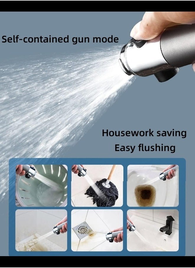 Generic High Pressure Handheld Shower head with filters-3 Spray Mode & Detachable Spray Gun Mode,with Scalp Massager Shampoo Brush,for Dry Hair & Skin high pressure shower heads.  - Image 4