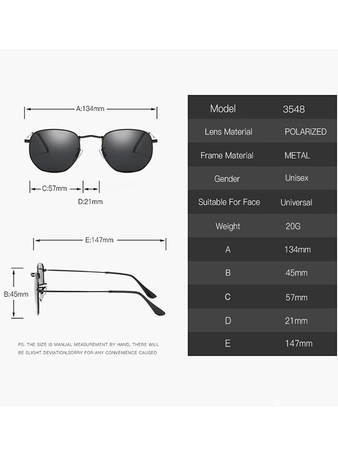 نظارات شمسية معدنية عتيقة بإطار كبير للرجال والنساء للبيع بالجملة - Image 2