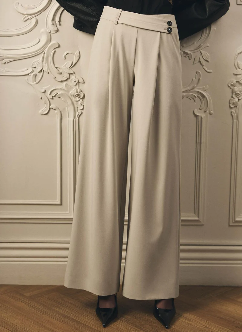 Lichi Loose-fitting trousers with buttons on the waistband