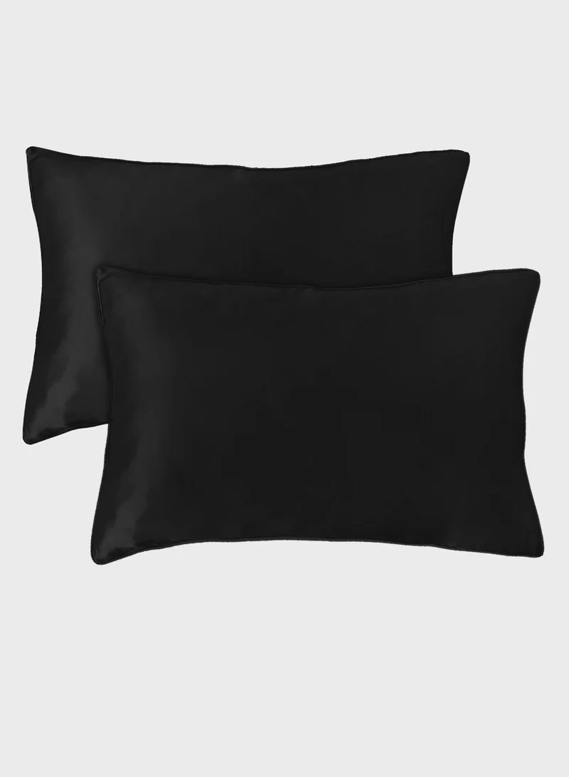 the lumiere co Queen Size Pillowcases - Black