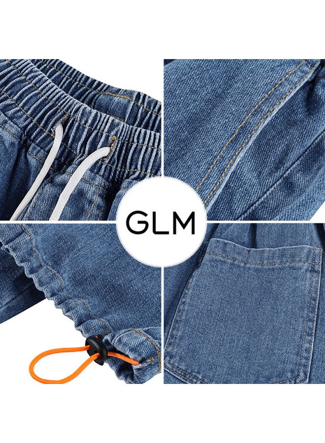Glm Jeans For Men, Spring And Summer Korean Style Trendy Versatile Straight-leg Slimming Heightening American Loose Wide-leg Trousers - Image 2