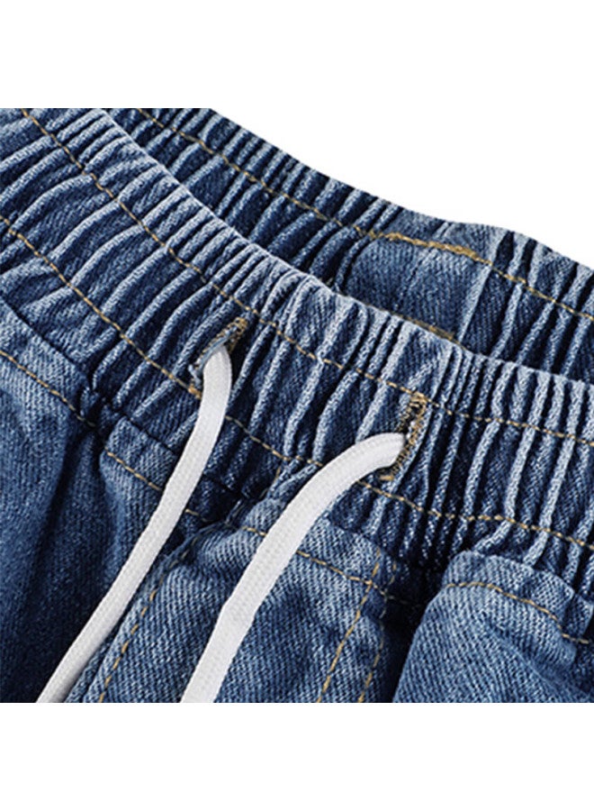 Glm Jeans For Men, Spring And Summer Korean Style Trendy Versatile Straight-leg Slimming Heightening American Loose Wide-leg Trousers - Image 3