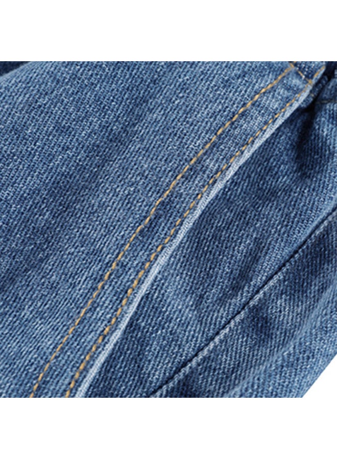 Glm Jeans For Men, Spring And Summer Korean Style Trendy Versatile Straight-leg Slimming Heightening American Loose Wide-leg Trousers - Image 5