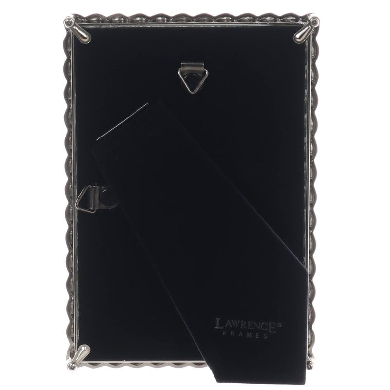 Lawrence Frames 4x6 Brushed Nickel Metal Picture Frame with Rope Design - Image 4