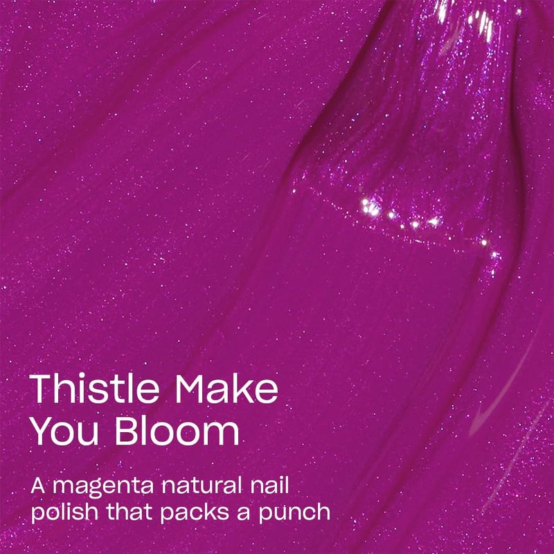 OPI Nature Strong Thistle Make You Bloom | Opaque Bright Purple Shimmer Natural Origin Nail Polish | Plant Based, Vegan, Cruelty Free - Image 2