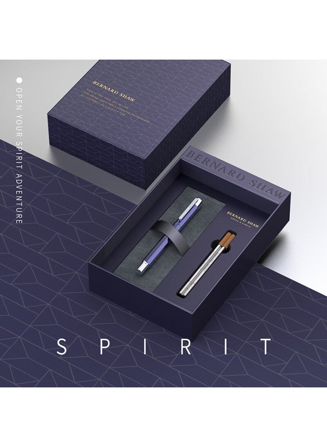 Bernard Shaw Lavender Purple Bead Pen Set With Signature Pen Core Gift Box, Business High-end Men's Office Stationery Gift, Lover's Gift, High-end Birthday Gift - Image 2