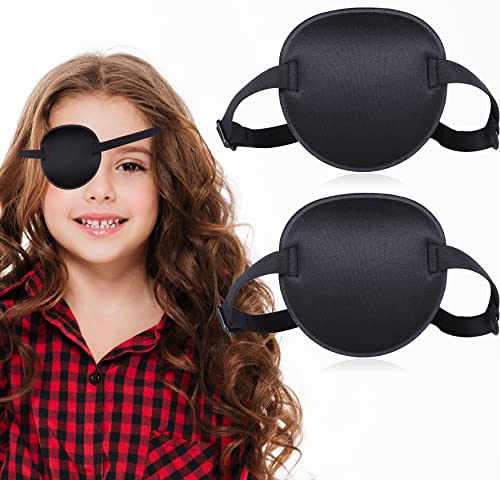 2PCS Eye Patches for Adults Men Kids Medical Eye Patch Adjustable Eyepatch for RightLeft Eye Amblyopia Lazy Patches