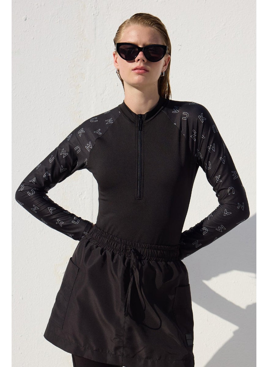 Manuka - Trouser Skirt Swimsuit Black - Image 1