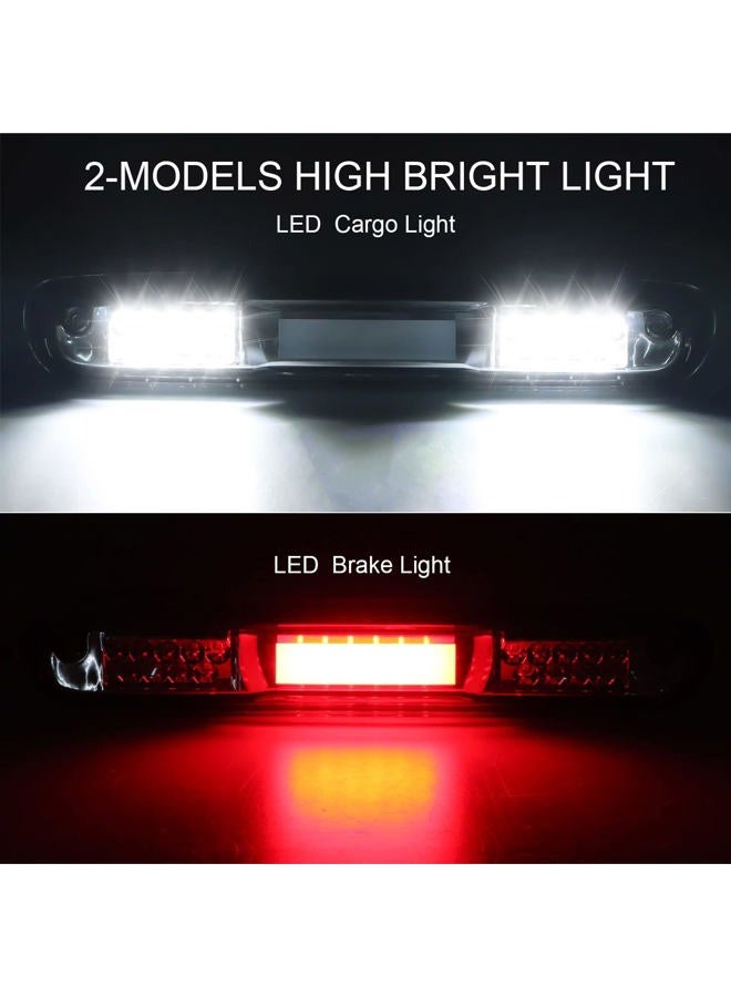 Tresound 3rd Third Brake Cargo Light for 2007-2013 Chevy Silverado GMC Sierra 1500 2500 3500 HD Classic, LED High Mount Stop light (Clear Lens) - Image 2