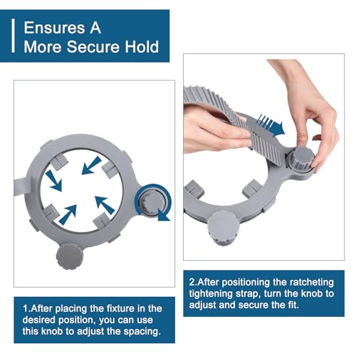 Quini RV Hose Fastening Device, 90-Degree Elbow, RV Must Haves, RV Sewer Hose Support, Prevents Waste Lines from Dislodging While Dumping - Image 4