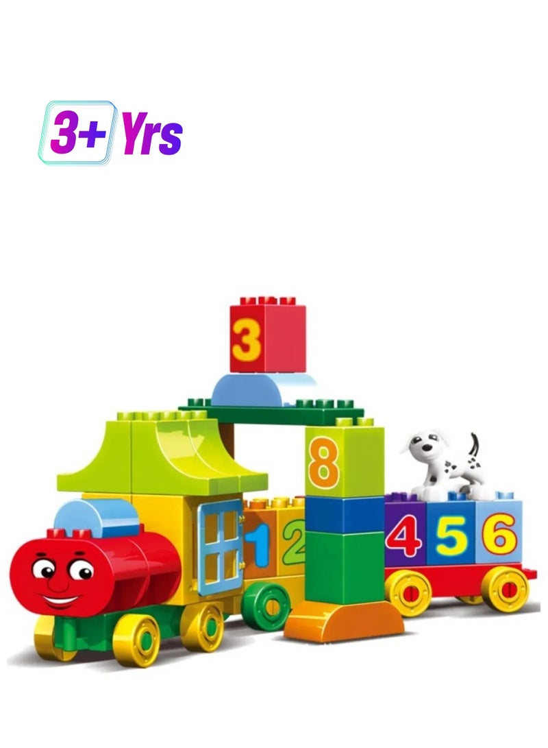 Educational Train Number Blocks for Learning Mathematics Train Building Blocks for Early Child Brain Development Game Play Set Toy for Kids - Image 1