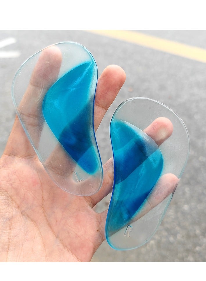 QZ Arch Support Pads For The Soles Of The Feet, Anti-Slip, Inward-Facing Correction, Half-Pad, Foot Valgus, Flat Foot Correction Insoles - Image 1