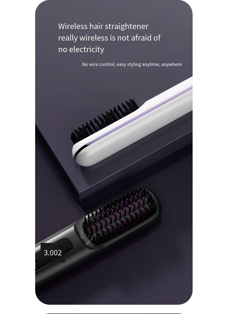 general Mini Ionic Straightening Comb – Travel-Friendly Straightener & Curler for Men/Women, Dual-Use Hair Styling Tool - Image 2