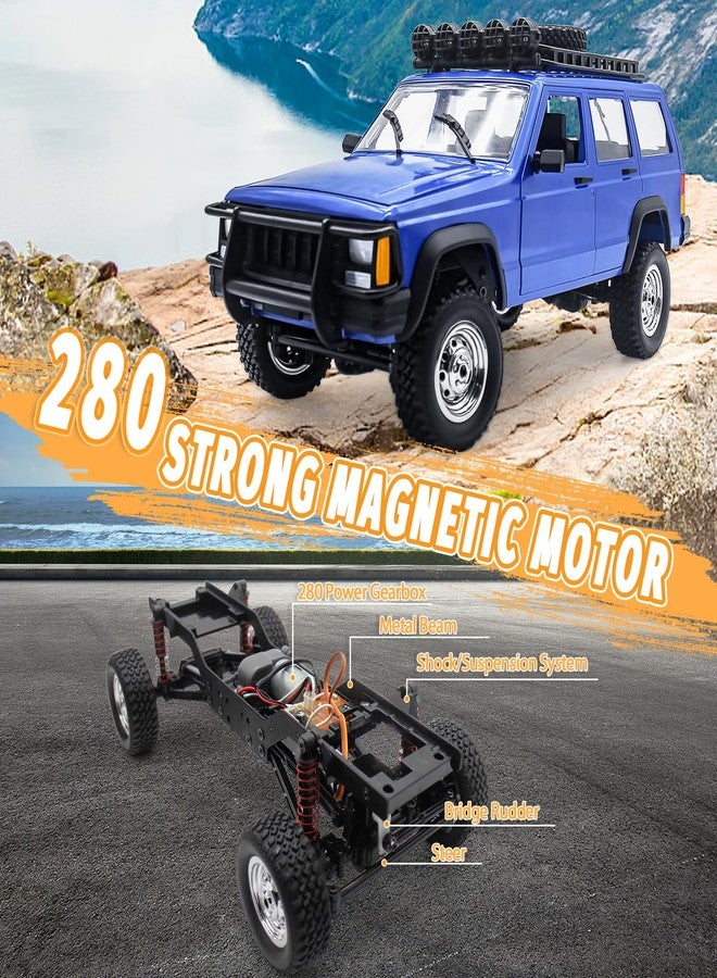 Fistone 1:12 Scale Remote Control Car, RC Rock Crawler, 2.4Ghz 4WD Off-Road Remote Control Truck with LED Light, All Terrains Climbing Vehicle, Waterproof Outdoor RC Car Kids Age 8-12 Adults Gifts - Image 4