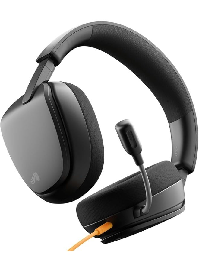GLORIOUS GHS Eternal Stereo Gaming Headset for PC, PS5, PS4, Xbox, Switch - Specially Tuned Driver, Adjustable Detachable Microphone, 3.5mm - Durable, All Day - Black - Image 1
