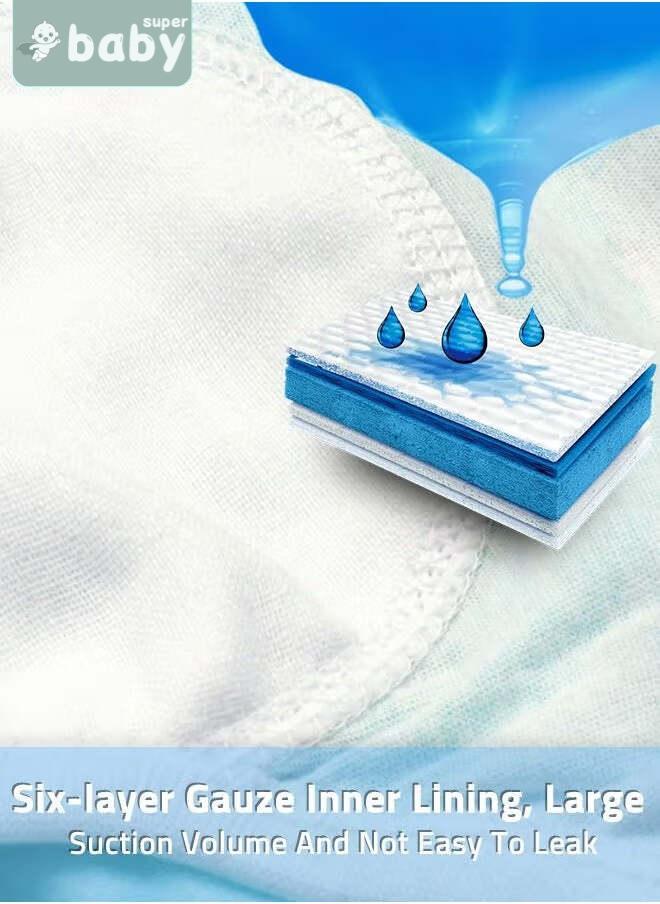 SuperBaby 2 Piece Potty Training Underwear, 6 Layers Breathable Cotton Absorbent Trainer Pants for Toddler Baby Boys Girls Waterproof - Image 4