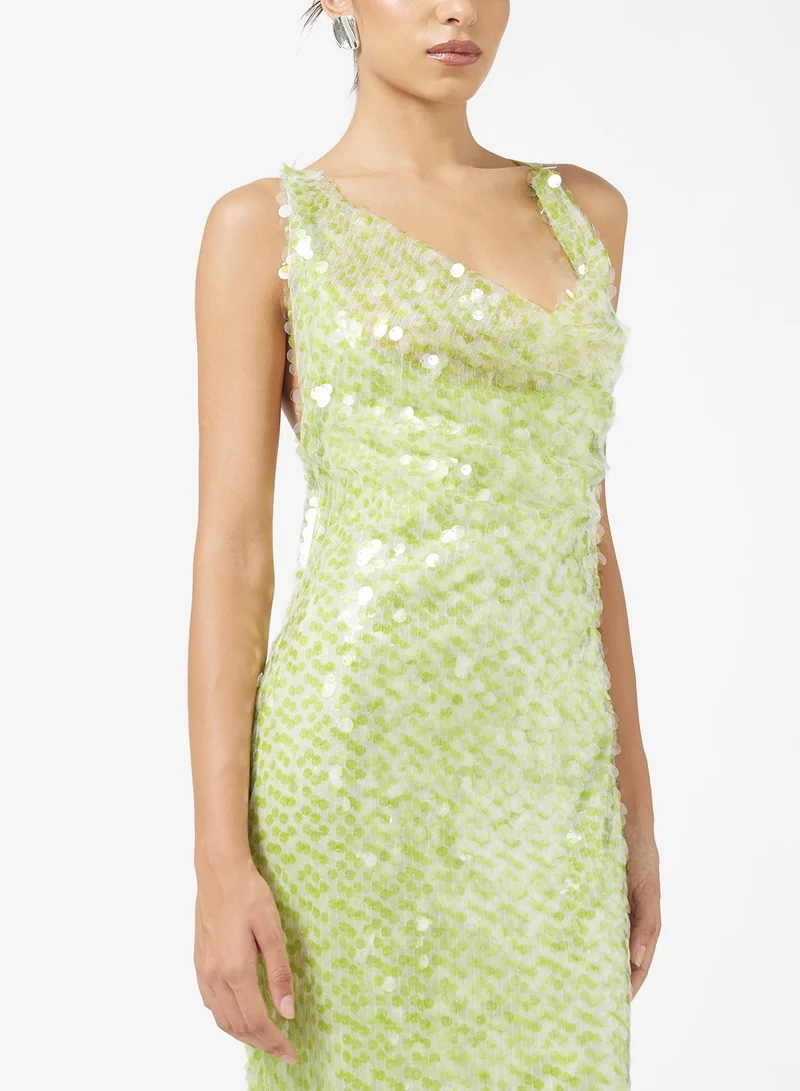 Ginger Sequin Embellished Mermaid Dress