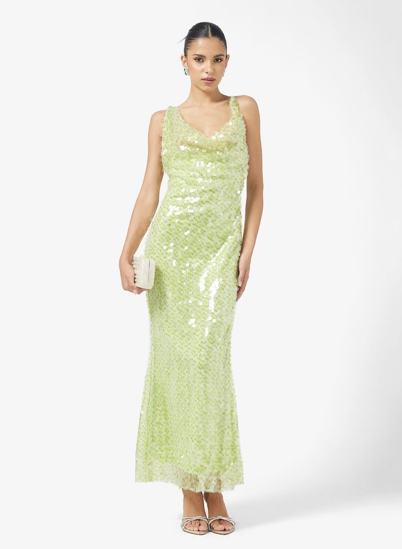 جينجر فستان حورية البحر مزين بالترتر - Image 3