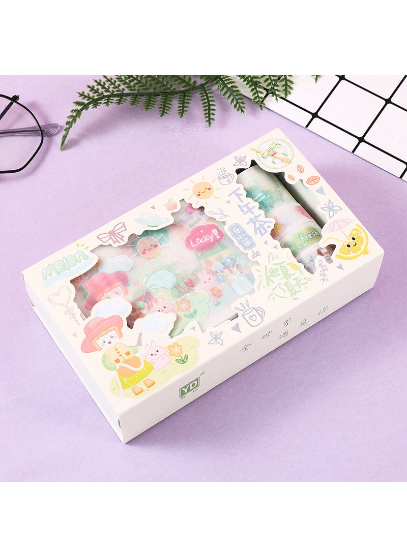 Frosted Sticker Set Series Handbook Tape Girl Landscape Student Diary Decoration Stickers Thickness 4cm Suitable Travel Souvenir Afternoon Tea - pzsku/ZA19B411D4C3D5D777D89Z/45/_/1741691861/e55ff4f1-1ef1-43b2-900c-3a5bebce8226