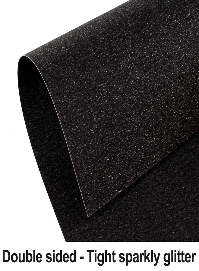 Goefun Double-sided Black Glitter Cardstock Paper 8.5x11 100LB, 24 Sheets - Image 3