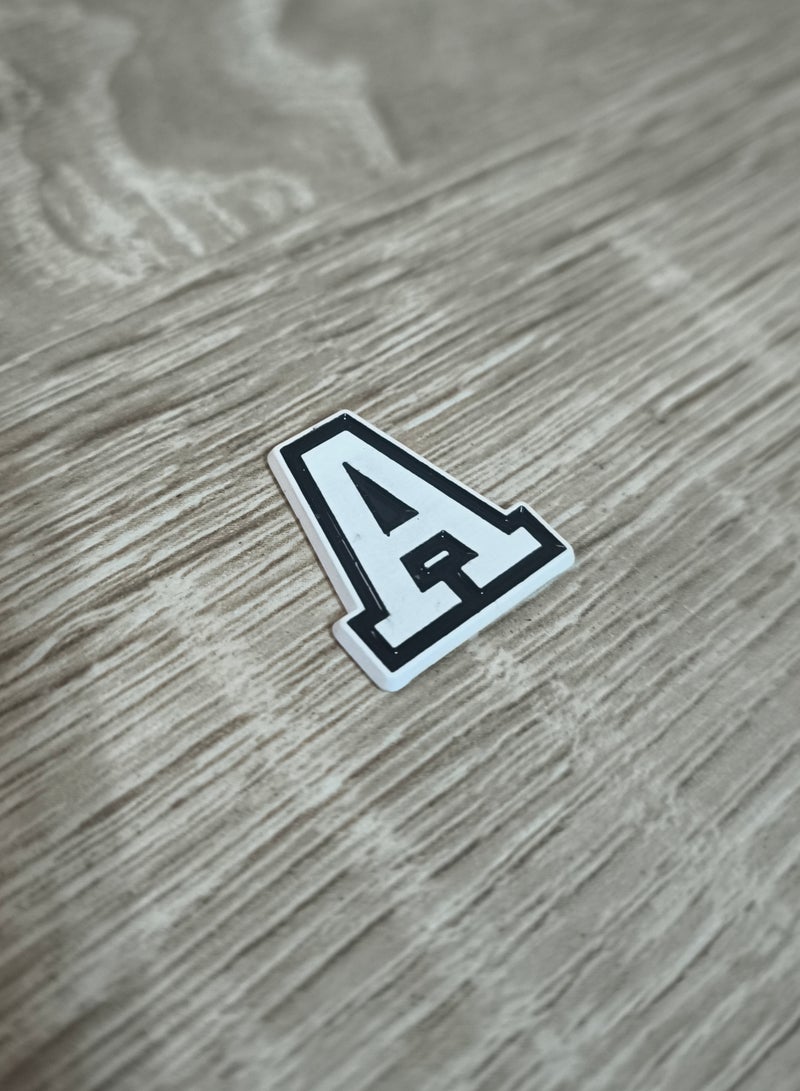 3D Alphabet A Hard Self Adhesive Sticker for Mobile Laptop or Any Smooth Surface - Image 2