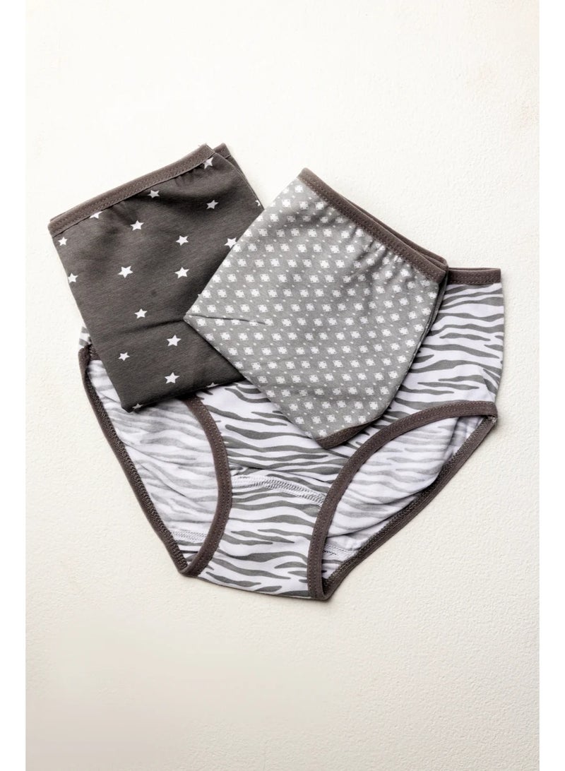 Pack Of 3 Pieces Comfy Panties Multicolor For Women