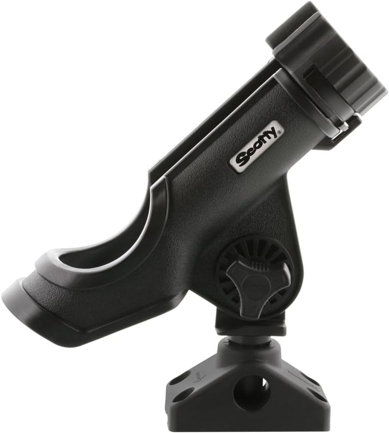 Scotty #230-BK Powerlock Black Rod Holder with #241 Side Deck Mount - Image 3