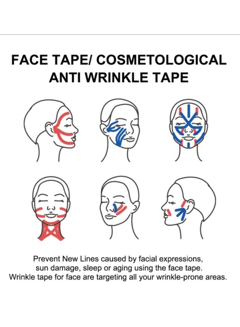 Y&D 2.5CM*5M Kinesiology Tape For Face V Line Neck Eyes Lifting Wrinkle Remover Sticker Facial Skin Care Tool Bandagem Elastica  - Image 3
