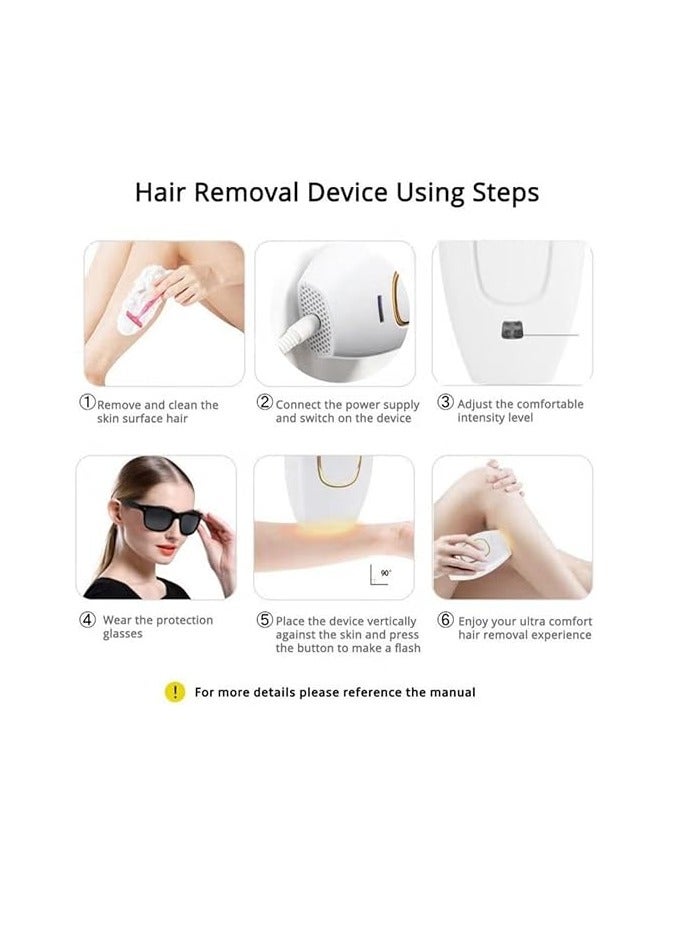 IPL Laser Hair Removal Device For Women and Men,Laser Permanent Painless Whole Body Face Leg Arm Back Removal Machine For Home Use,Corded - Image 5