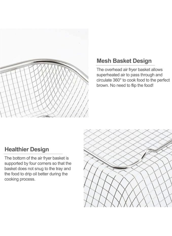 A TO Z Stainless Steel Colander 24 cm – Rectangle Mesh Basket Design with 4 Corners, Large Capacity, Ideal for Straining and Rinsing Vegetables, Pasta, and Fruits  - Image 5