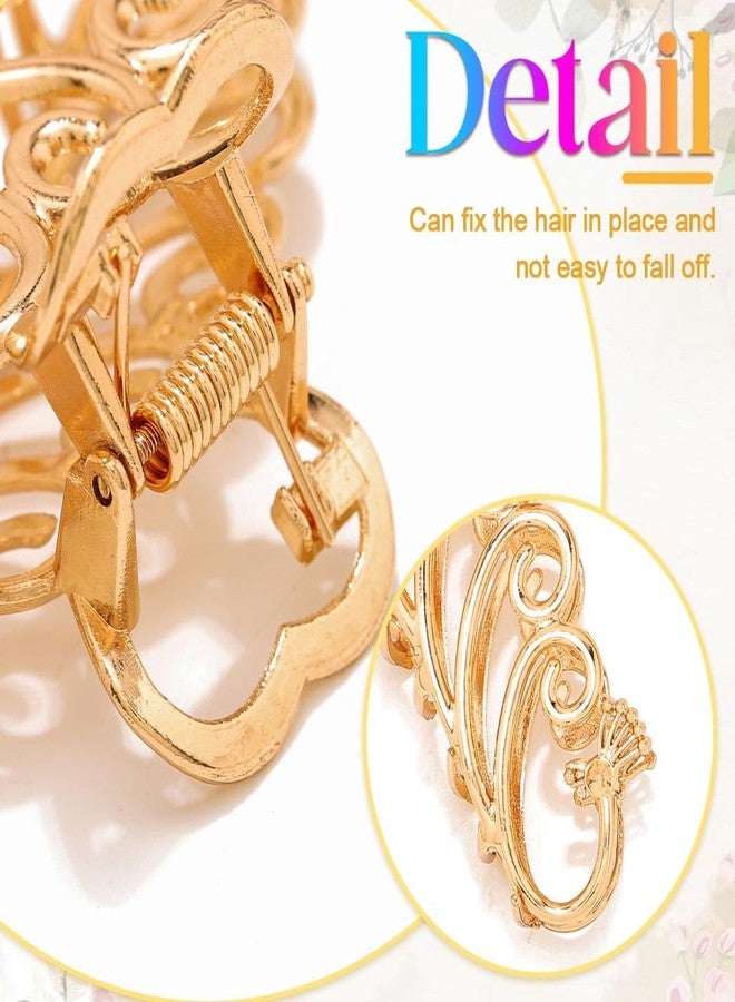 CAKURE Hair Claw Clips Metal Gold Hair Clips Fancy Claws Hair Accessories for Women - Image 4