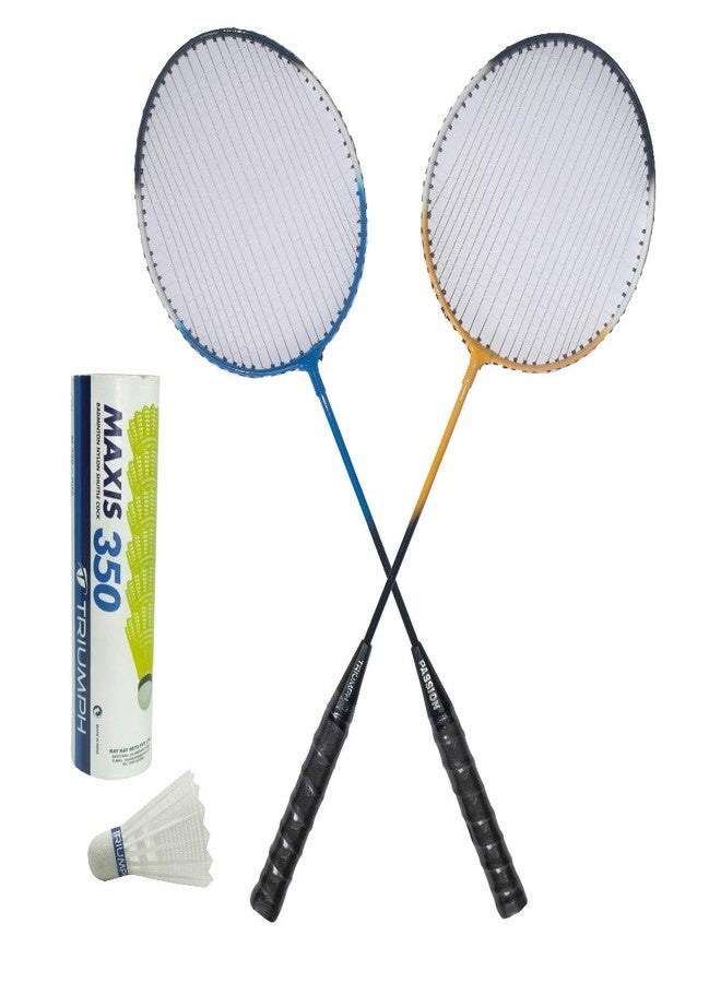 TRIUMPH Passion Badminton Combo Pack, 2 pc TRIUMPH Pasion Badminton Racket with Full Cover, Badminton Net and 6Pc Synthetic Shuttlecock - Image 3