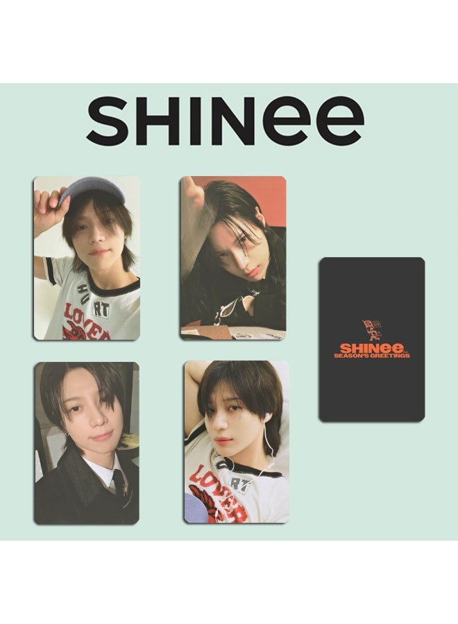 NIBEMINENT 4 Pcs Kpop SHINee - Taemin SEASON'S GREETINGS Lomo Cards Card For Fans Collection Gifts - Image 1