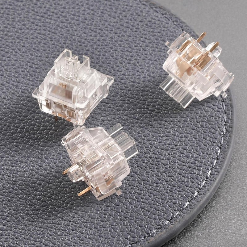 AKKO V3 Crystal Pro Keyboard Switch with Dustproof Stem for Mechanical Gaming Keyboard, 43gf Actuation Force Key Pre-Lubed Switches (45pcs) - Image 5