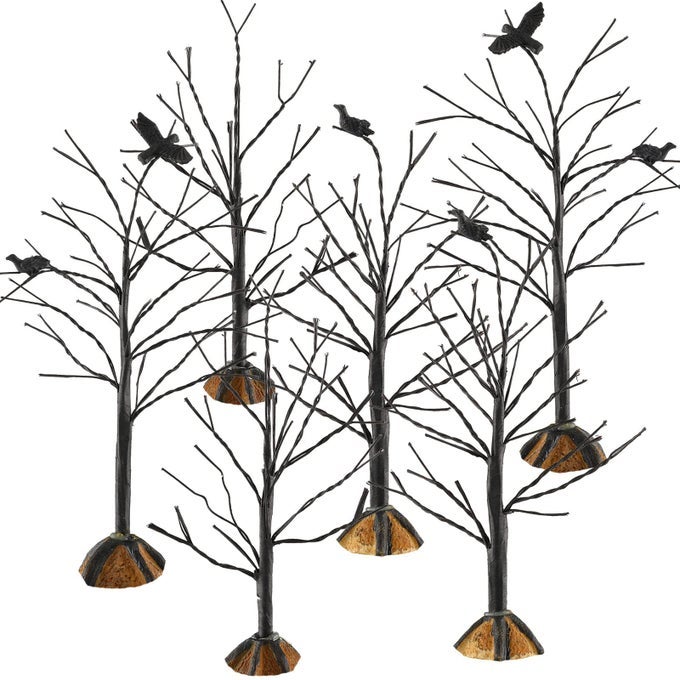 6 PIECES MINI DECOR TREES MINIATURE ARTIFICIAL MODEL DISPLAYS TREES FOR HOLIDAY VILLAGE HOUSE GARDEN FESTIVAL DECORATIONS 3 SIZES