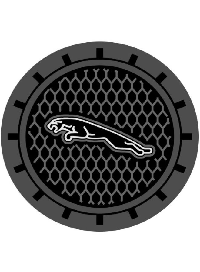 Liin Innovative Automotive Products Suitable For Round Car Cup Barrel Logo Graphic Display Car Coasters-Color:JIEBAO  - Image 1