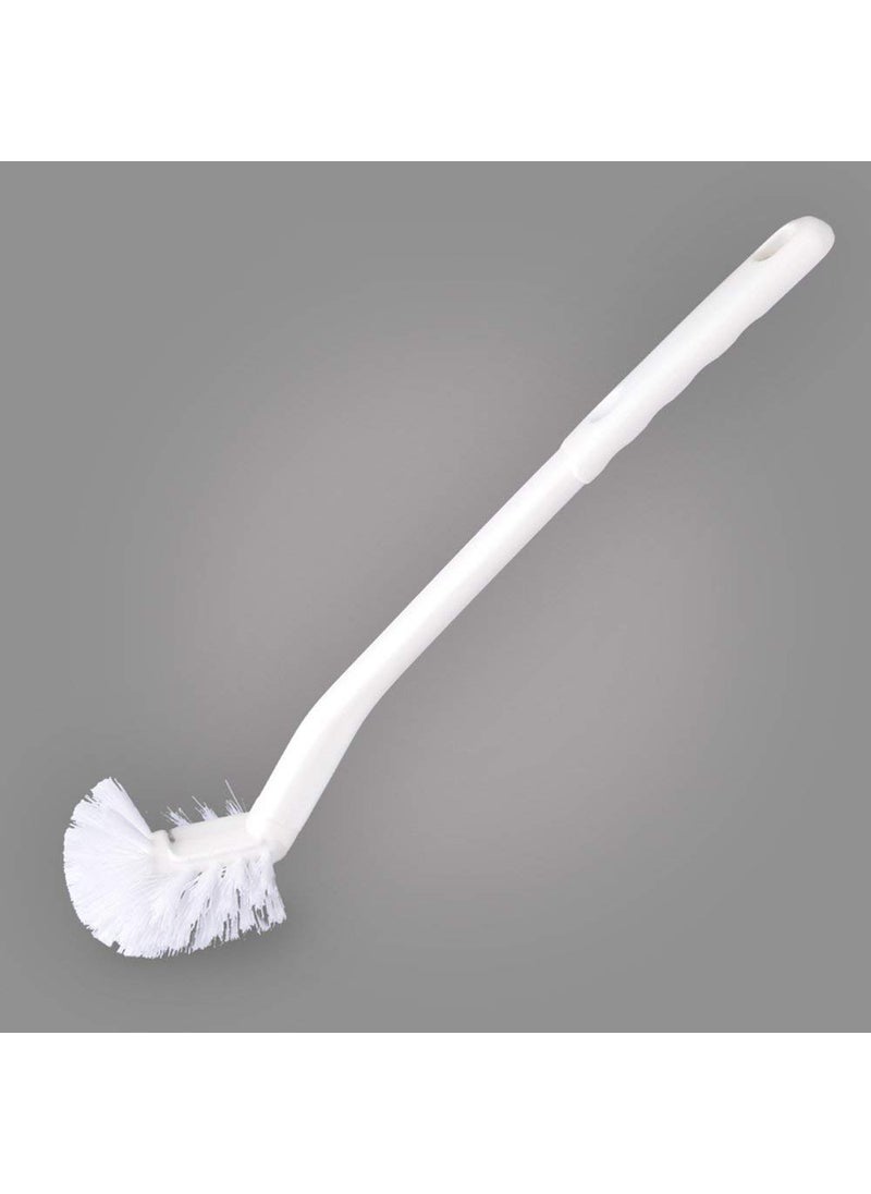 baffect Baffect Curved Toilet Brush Plastic Long Antislip Grip Handle Toilet Cleaning Brushes Strong Decontamination Hanging Portable Toilet Bowl Brush Bathroom Accessories 