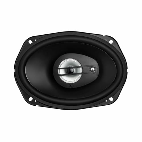 Infinity Car Oval Speaker with Grille | Alpha 6930 | Peak Power - 490W| RMS Power - 70W| 6x9 Inch 3-Way Oval Car Speaker (Black) - Image 1