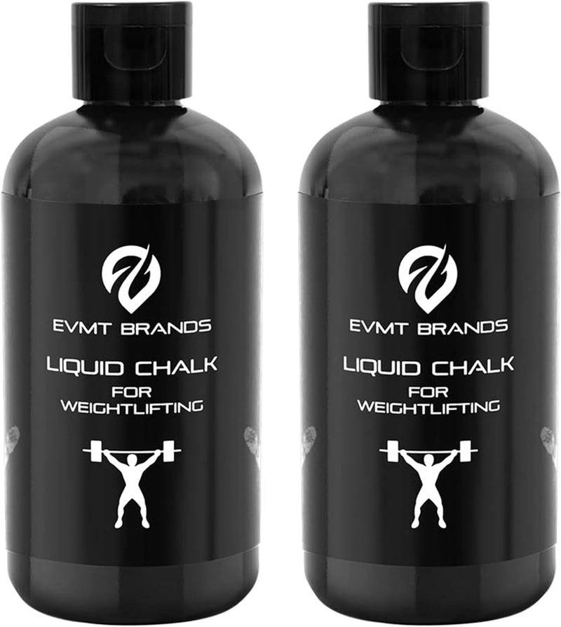 EVMT Brands Liquid Chalk, Mess Free Gym Chalk for Weightlifting, Gymnastics, Rock Climbing, Dancing, and Lifting. Sweat Resistant and Long Lasting for Stronger Hand Grip. Package May Vary. - Image 1