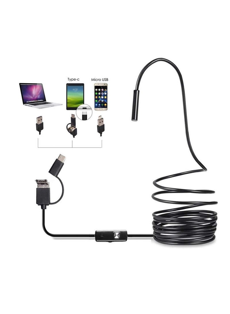 Generic Esenlong Wireless Endoscope Camera 3 in1 Endoscope Waterproof Lens Inspection Camera Endoscope Borescope with 6LEDs Support  - Image 5