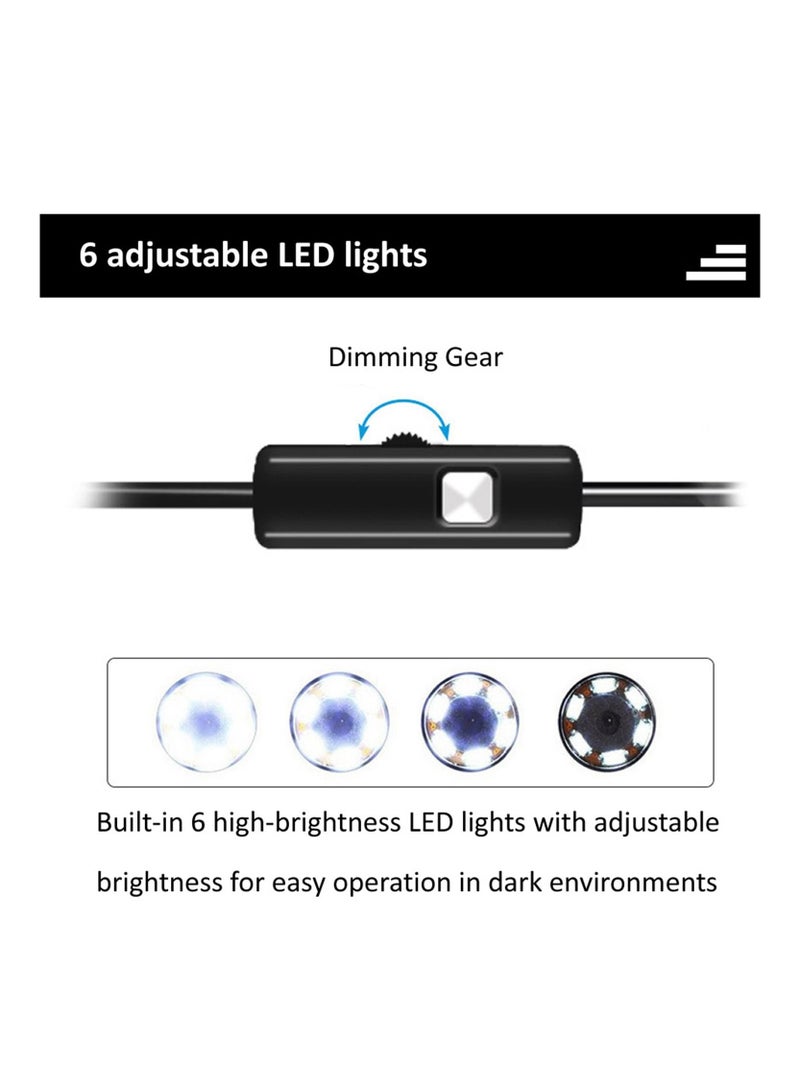 Generic Esenlong Wireless Endoscope Camera 3 in1 Endoscope Waterproof Lens Inspection Camera Endoscope Borescope with 6LEDs Support  - Image 3