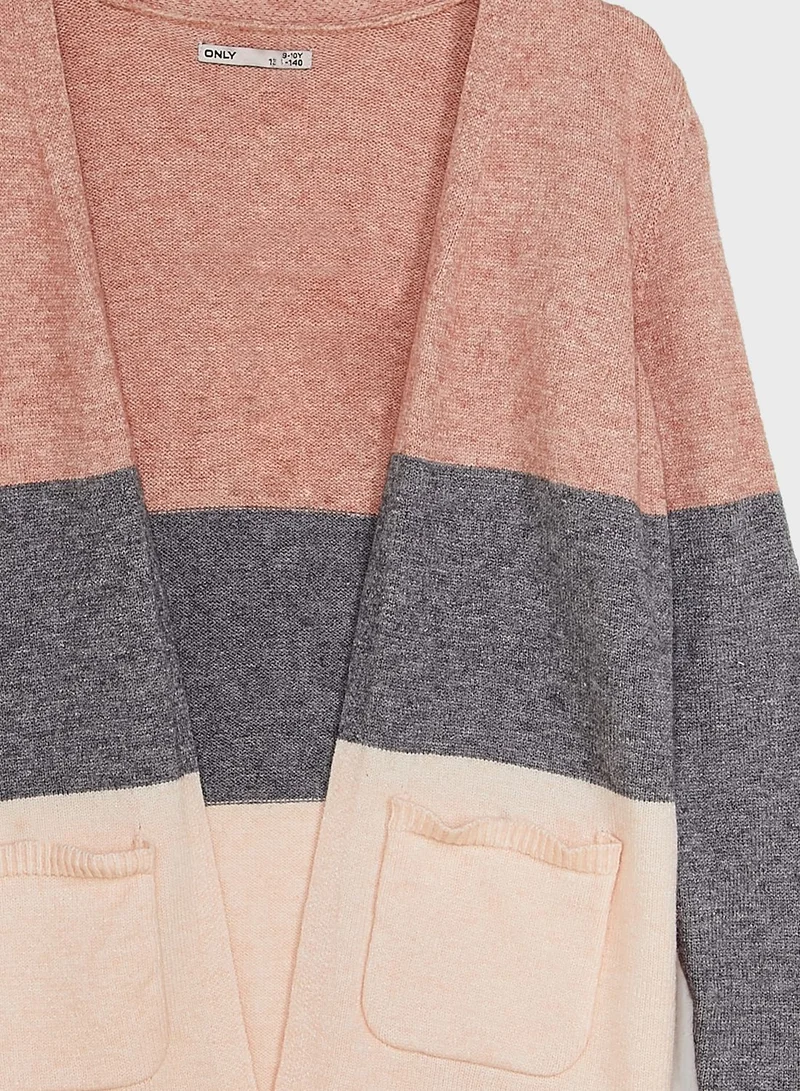 ONLY Kids Stripe Cardigan