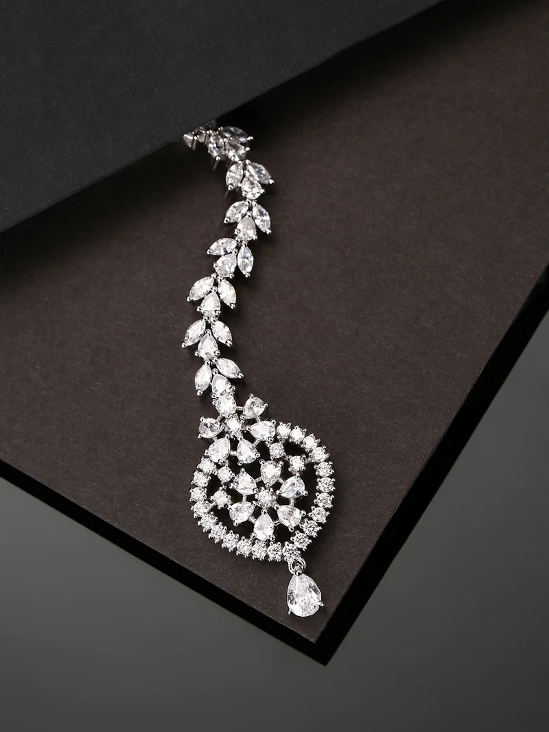 Priyaasi AD-Studded Handcrafted Maang Tika