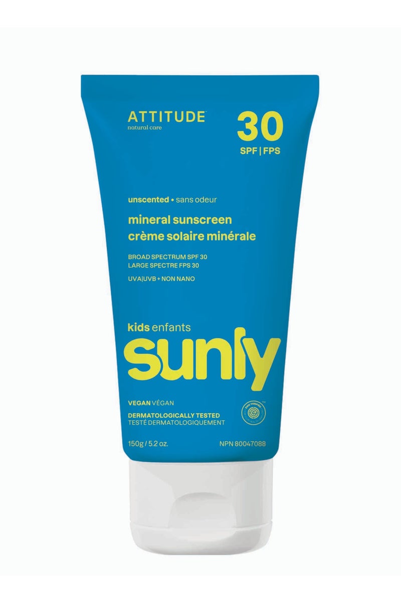 Attitude Sunscreen Cream Spf 30 - Unscented - Kids - Image 1