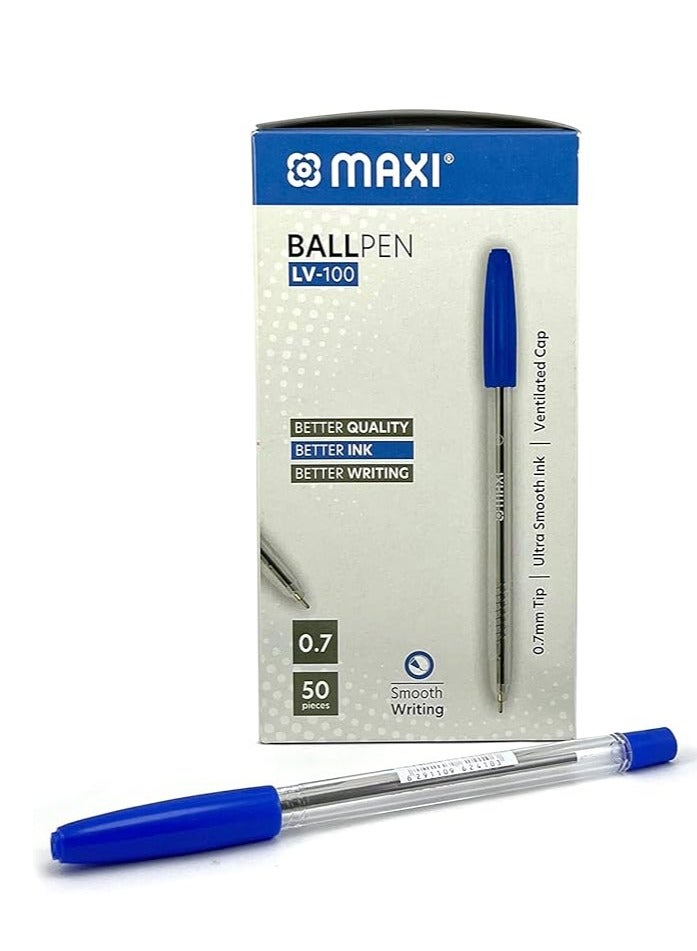 Maxi Maxi ball pen 0.7mm Blue 50-piece - Image 1