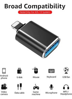 سيليبري البرق ذكر إلى USB3.0 أنثى محول OTG كابل المحمولة كاميرا USB محول OTG كابل مزامنة البيانات قارئ بطاقة/محرك فلاش/ماوس/لوحة مفاتيح MIDI  - Image 4